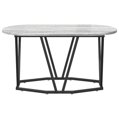 Coffee Table Grey 80 x 40 x 40.5 cm Engineered Wood and Metal
