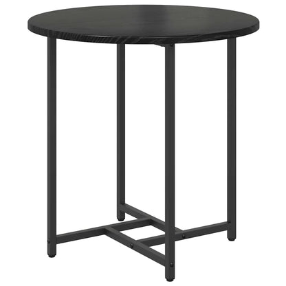 Side Table Set 2 pcs Black Oak