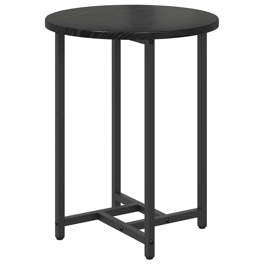 Side Table Set 2 pcs Black Oak