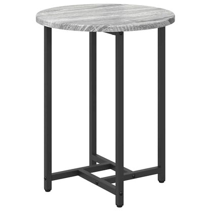 Side Table Set 2 pcs Grey Sonoma and Black