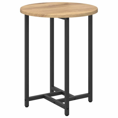 Side Table Set 2 pcs Artisan Oak and Black