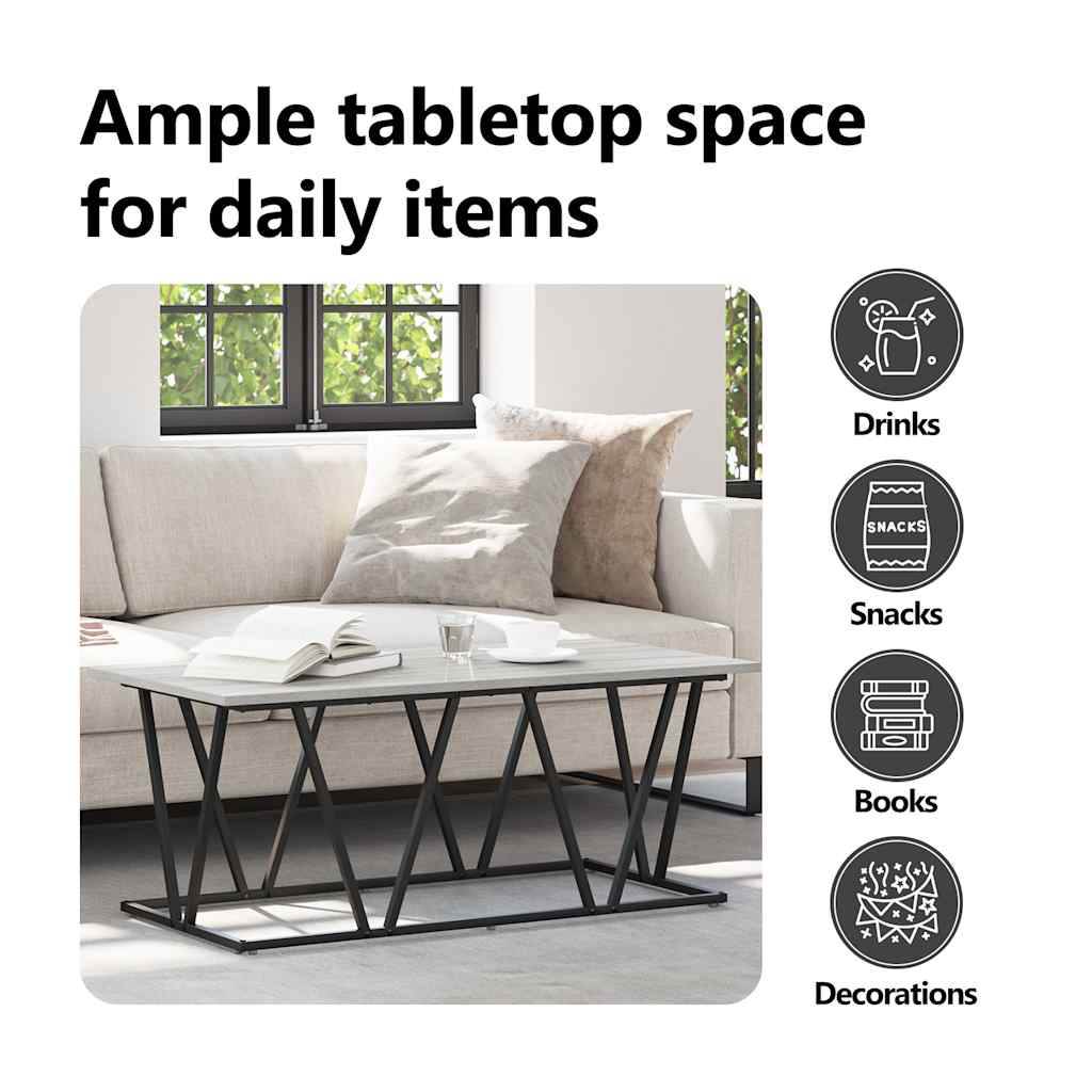Coffee Table Sonoma Oak 100 x 50 x 40 cm