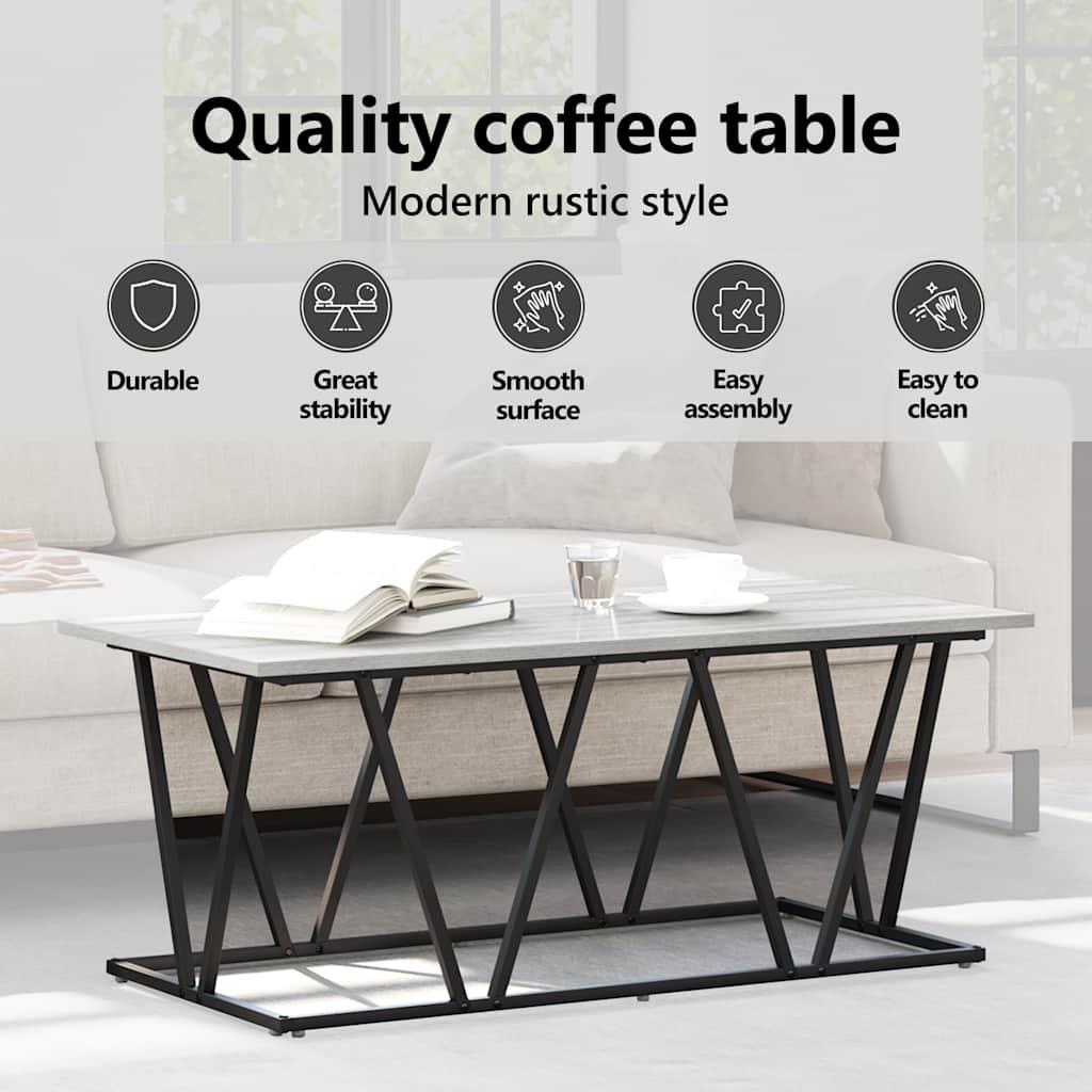 Coffee Table Smoked Oak 100 x 50 x 40 cm