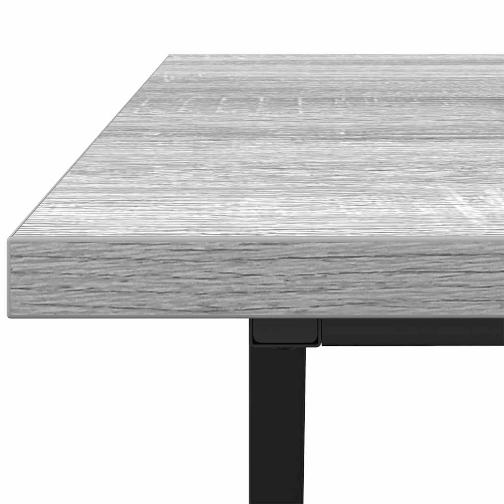 Coffee Table Grey 100 x 50 x 40 cm Engineered Wood and Metal