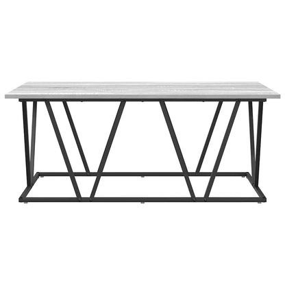 Coffee Table Grey 100 x 50 x 40 cm Engineered Wood and Metal