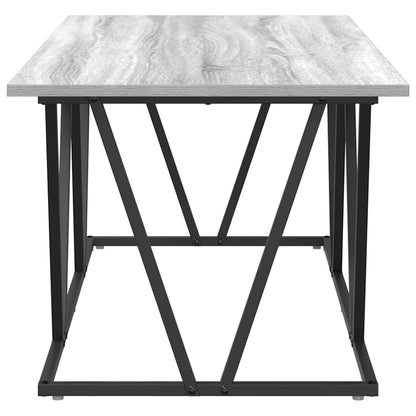 Coffee Table Grey 100 x 50 x 40 cm Engineered Wood and Metal