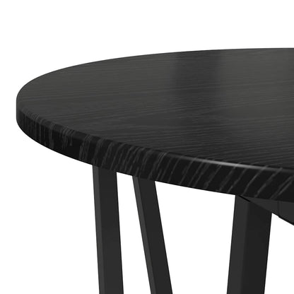 Side Table Set 2 pcs Black Oak