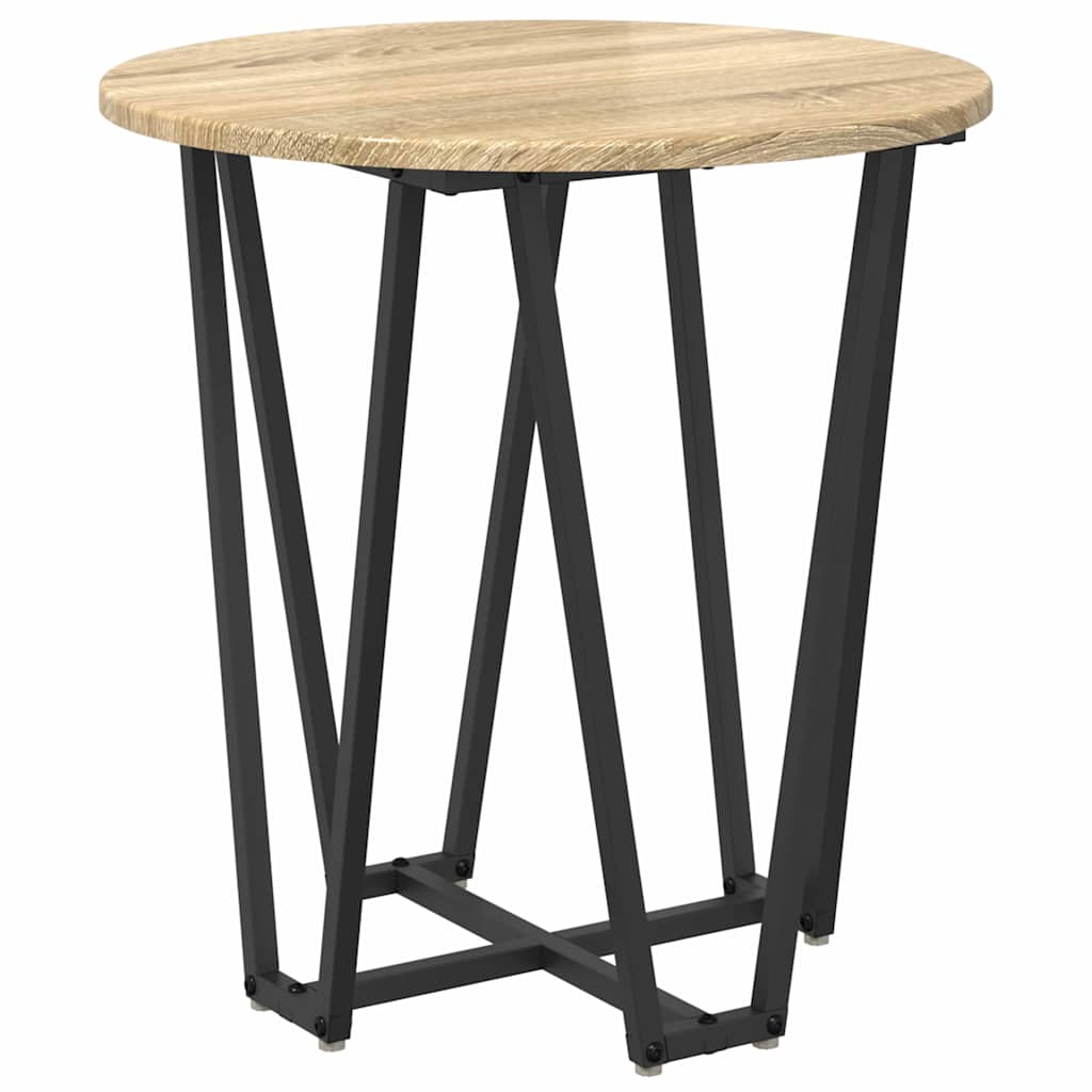 Side Table Set 2 pcs Sonoma Oak and Black