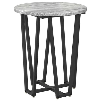 Side Table Set 2 pcs Grey Sonoma and Black