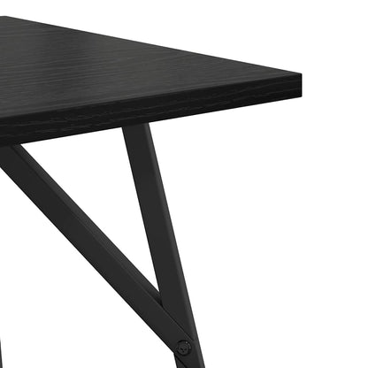 Side Table Set 2 pcs Black Oak