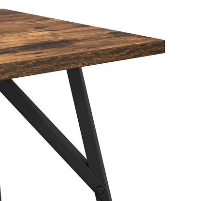 Side Table Set 2 pcs Smoked Oak and Black