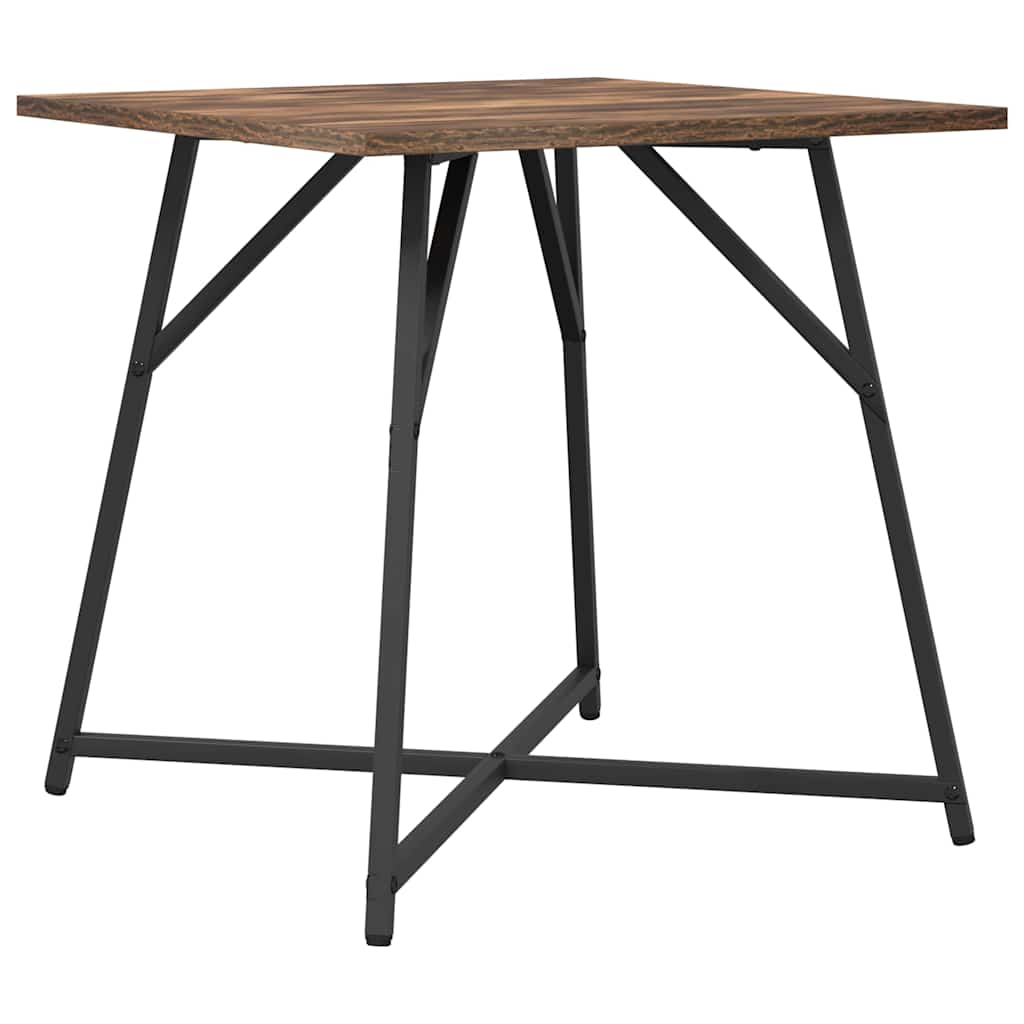 Side Table Set 2 pcs Smoked Oak and Black
