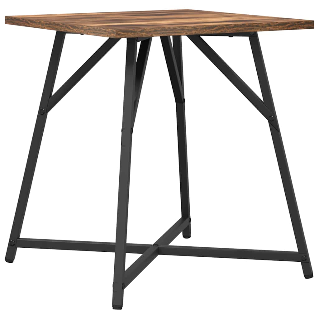 Side Table Set 2 pcs Smoked Oak and Black