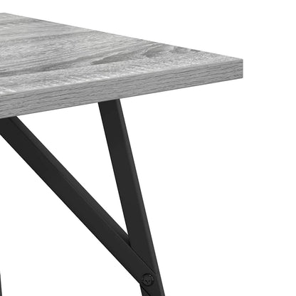 Side Table Set 2 pcs Grey Sonoma and Black