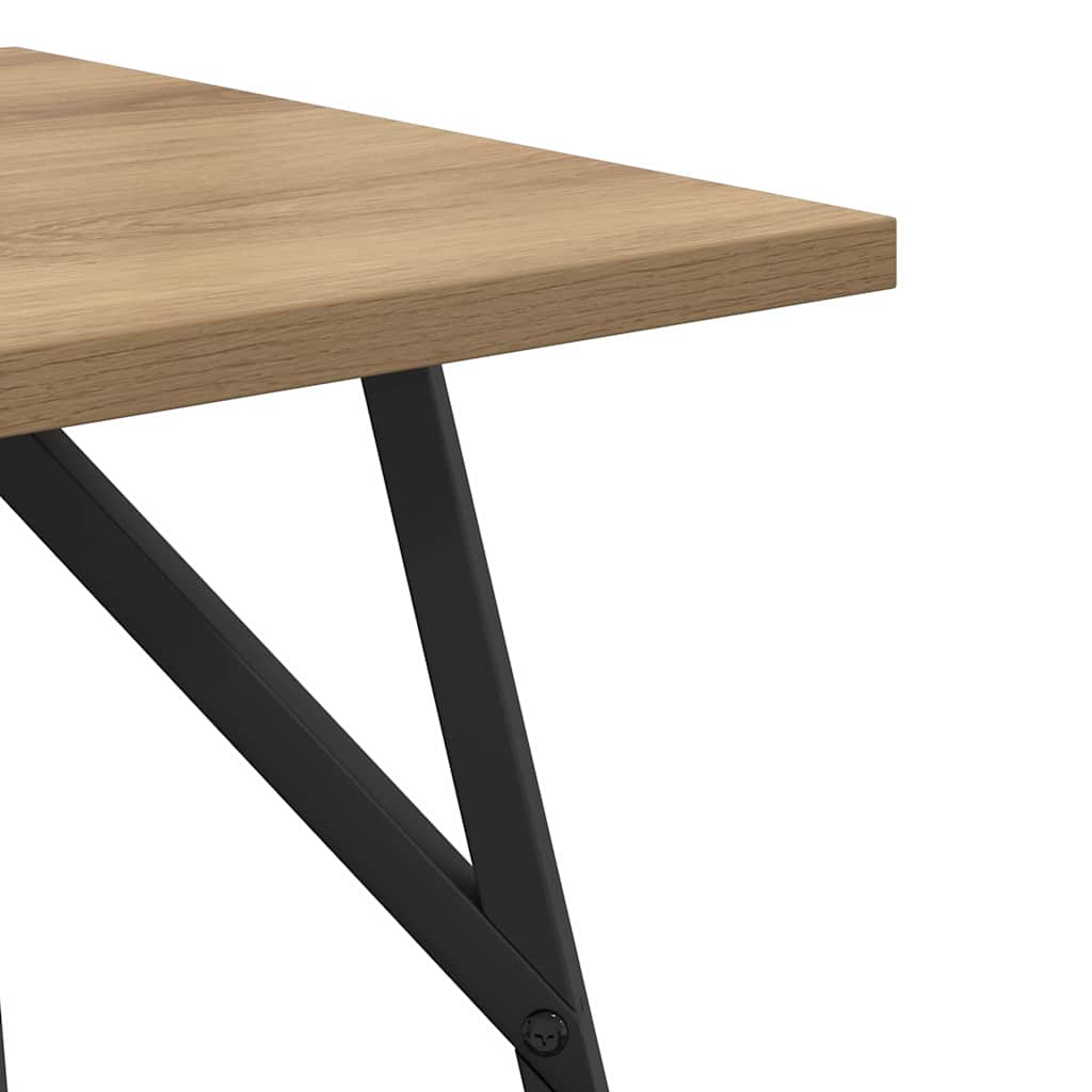 Side Table Set 2 pcs Artisan Oak and Black