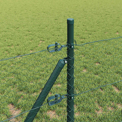 Fence Post Green 10 x 0.4 m (25 mm mesh) Steel and PVC