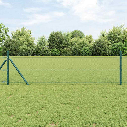 Fence Post Green 10 x 0.5 m (13 mm mesh) Steel and PVC