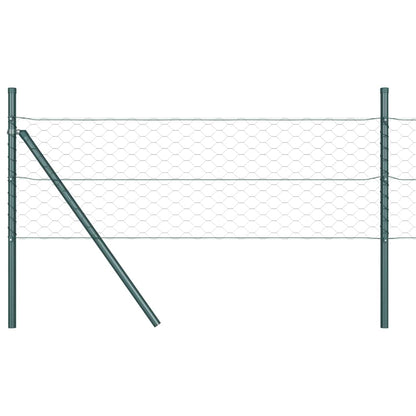 Fence Post Green 10 x 1 m (50 mm mesh) Steel and PVC