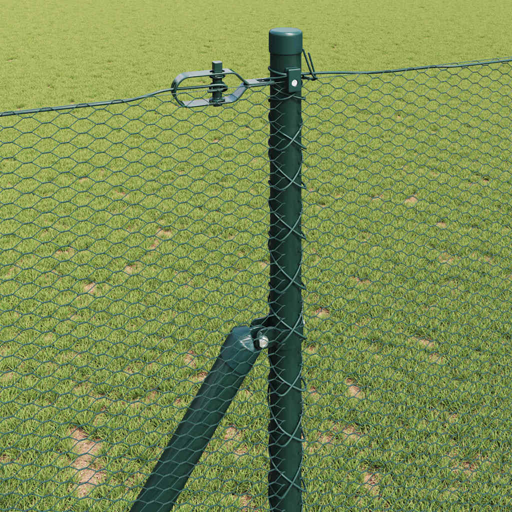 Fence Post Green 10 x 1.2 m (13 mm mesh) Steel and PVC