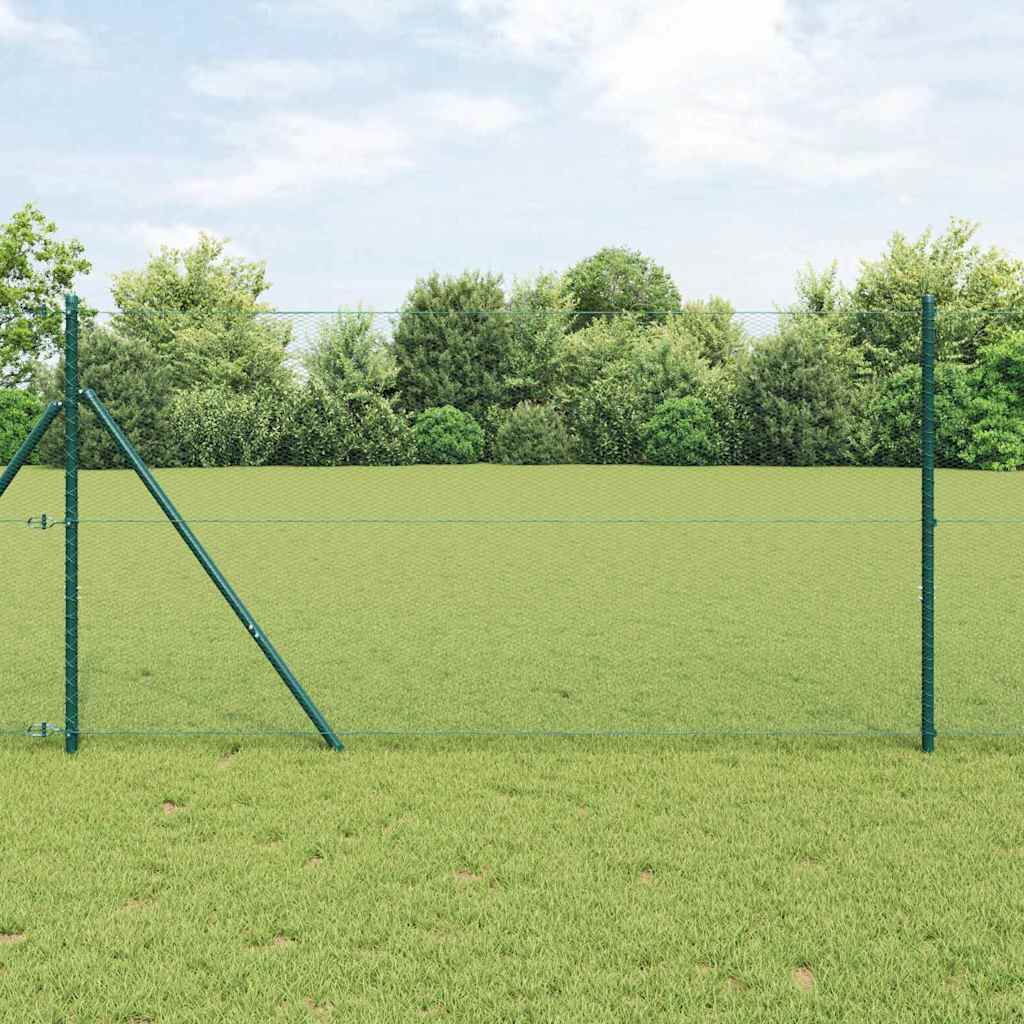 Fence Post Green 10 x 1.2 m (13 mm mesh) Steel and PVC