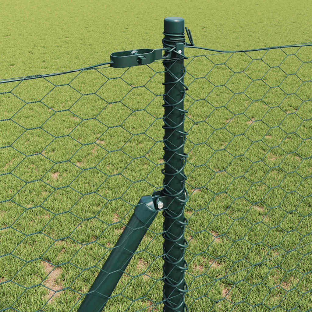 Fence Post Green 10 x 1.2 m (36 mm mesh) Steel and PVC