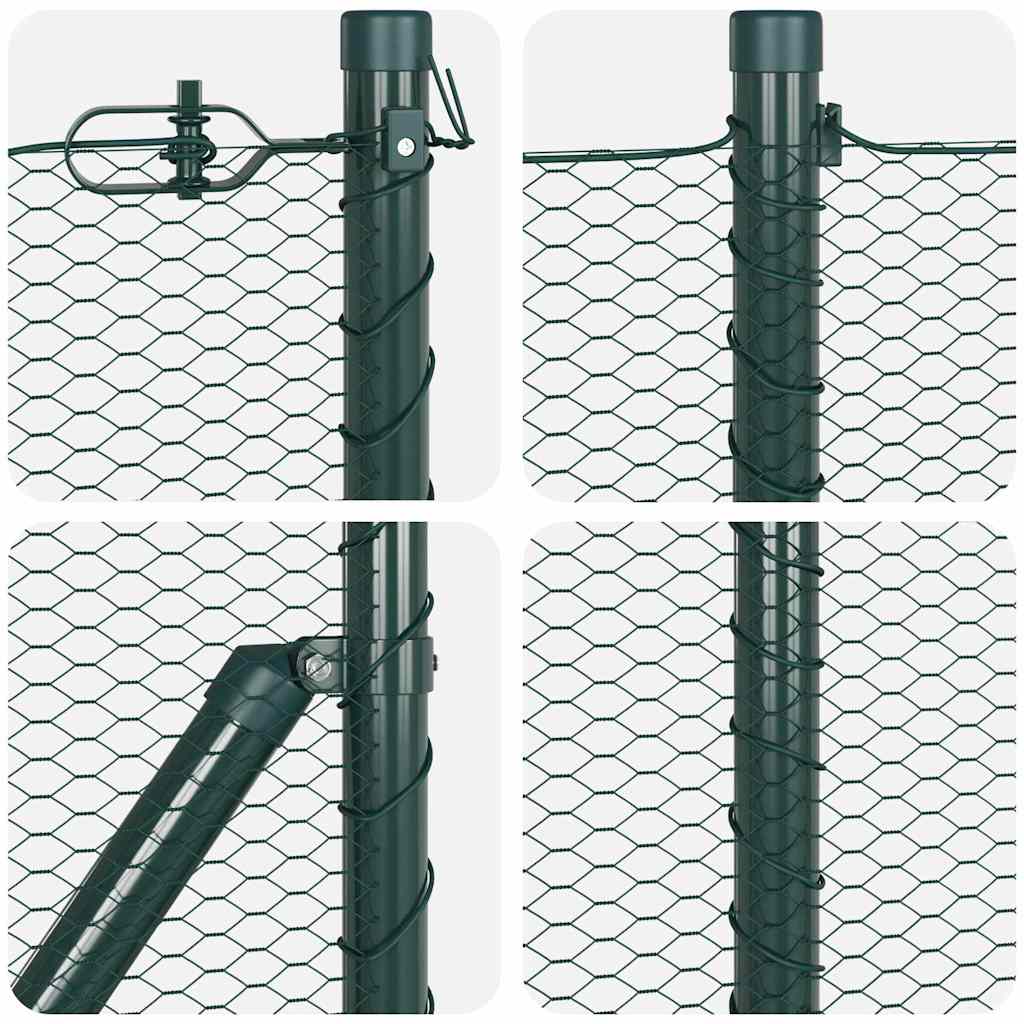 Fence Post Green 25 x 0.5 m (13 mm mesh) Steel