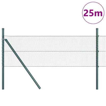 Fence Post Green 25 x 0.5 m (13 mm mesh) Steel