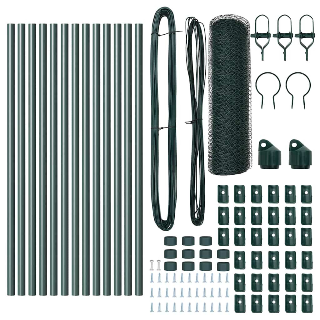 Fence Post Green 25 x 0.5 m (25 mm mesh) Steel