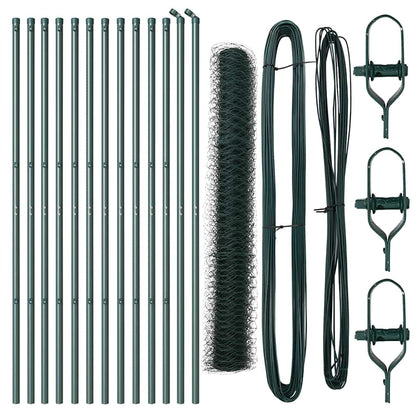 Fence Post Green 25 x 1 m (36 mm mesh) Steel