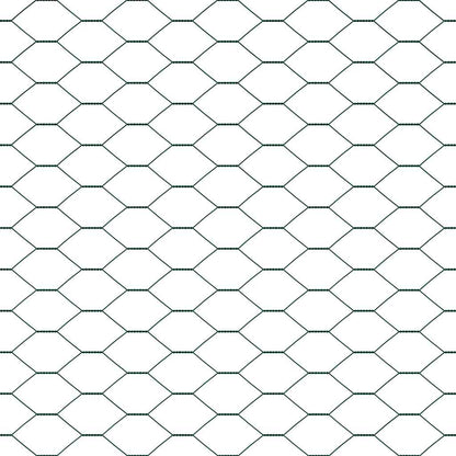 Fence Post Green 25 x 1.4 m (25 mm mesh) Steel and PVC