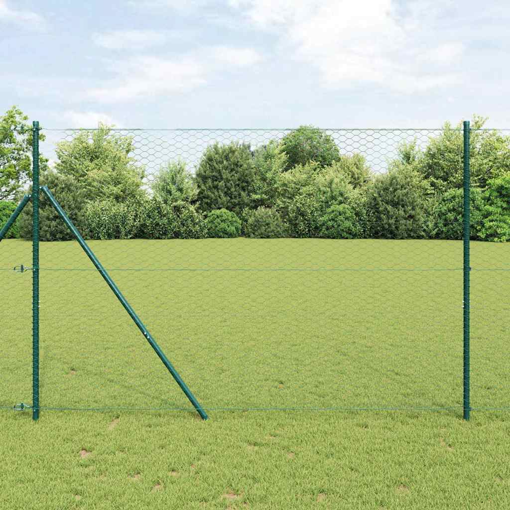 Fence Post Green 25 x 1.5 m (36 mm mesh) Steel