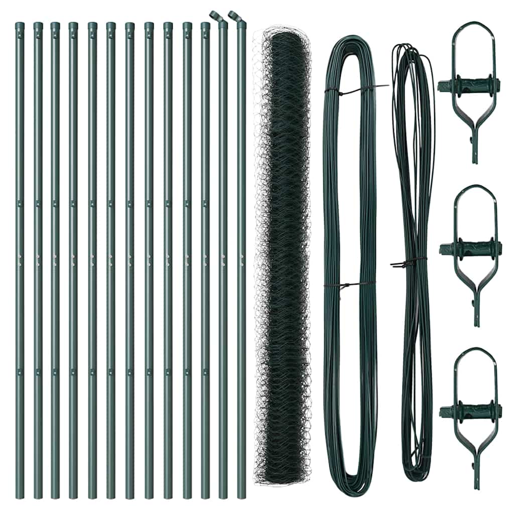 Fence Post Green 25 x 1.5 m (36 mm mesh) Steel