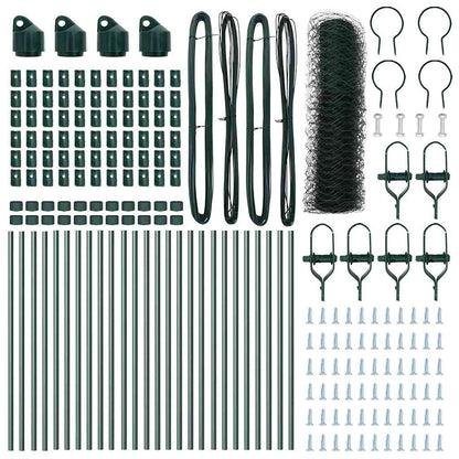 Fence Post Green 50 x 0.6 m (36 mm mesh) Steel and PVC
