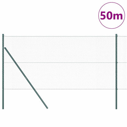 Ground Fix Welded Wire Fence 50 x 1 m (W x H) PVC-Coated Steel