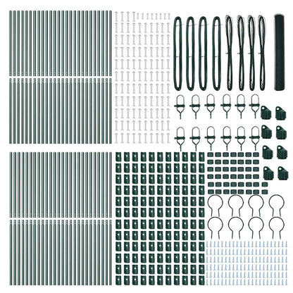 Ground Fix Welded Wire Fence 100 x 1 m (W x H) PVC-Coated Steel