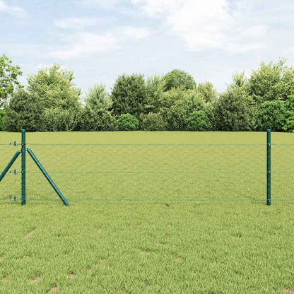 Fence Post Grey 50 x 0.8 m (50 mm mesh) Steel and PVC