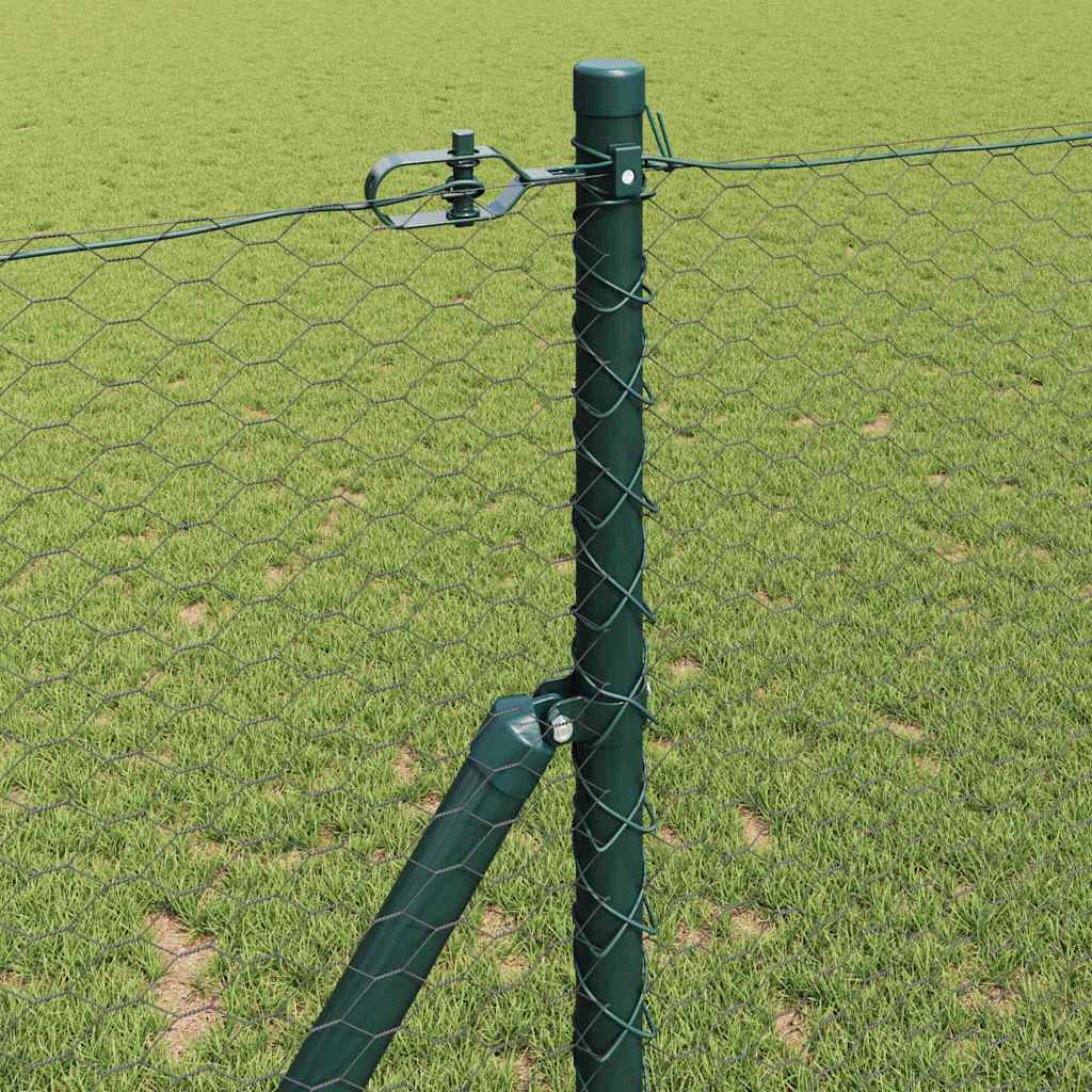 Ground Fix Welded Wire Fence 50 x 1 m (W x H) PVC-Coated Steel