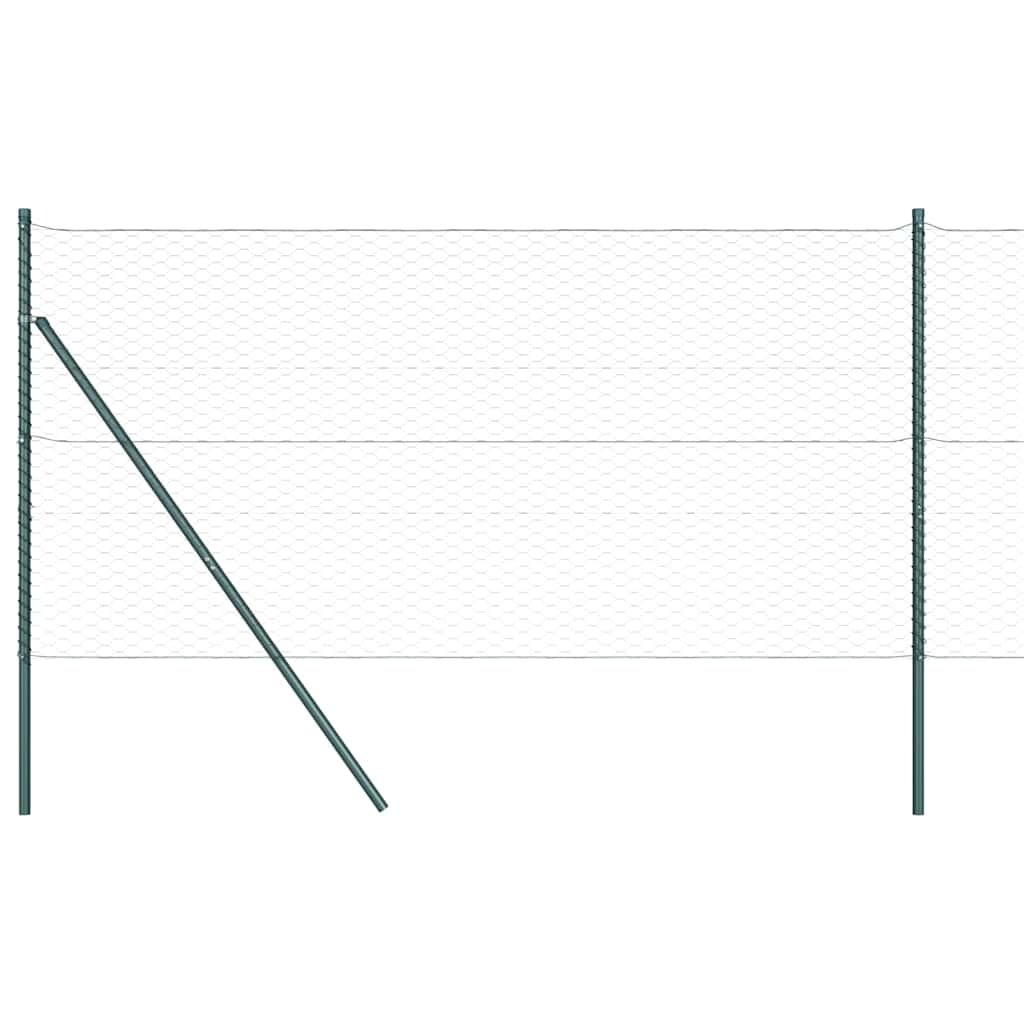 Ground Fix Welded Wire Fence 50 x 1 m (W x H) PVC-Coated Steel