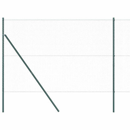 Hexagonal Fence Ground Fix 100 x 1.5 m PVC-Coated Steel Grey