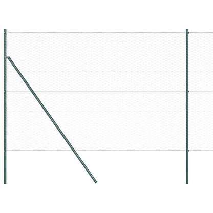 Hexagonal Fence Ground Fix 100 x 1.5 m PVC-Coated Steel Grey