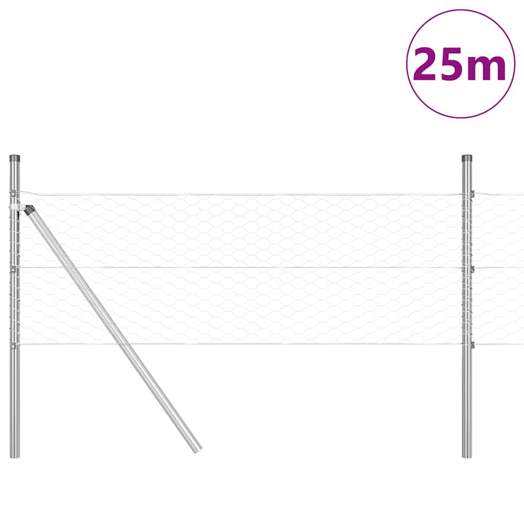 Ground Fix Welded Wire Fence 25 x 0.8 m (W x H)