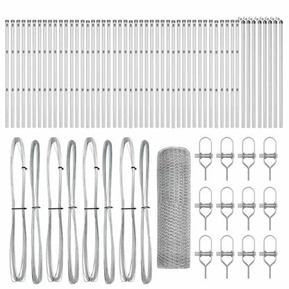 Ground Fix Welded Wire Fence 100 x 0.8 m (W x H)
