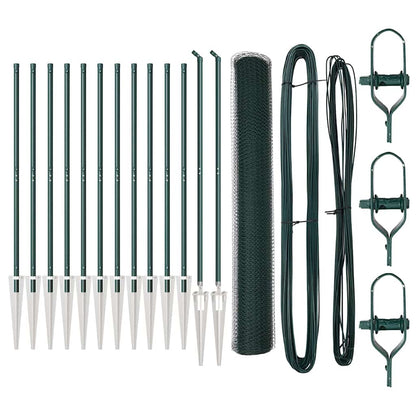 Welded Wire Fence with Spikes 25 x 1 m (W x H) PVC-Coated Steel