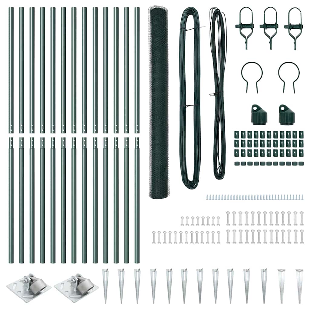 Welded Wire Fence with Spikes 25 x 1.6 m (W x H)