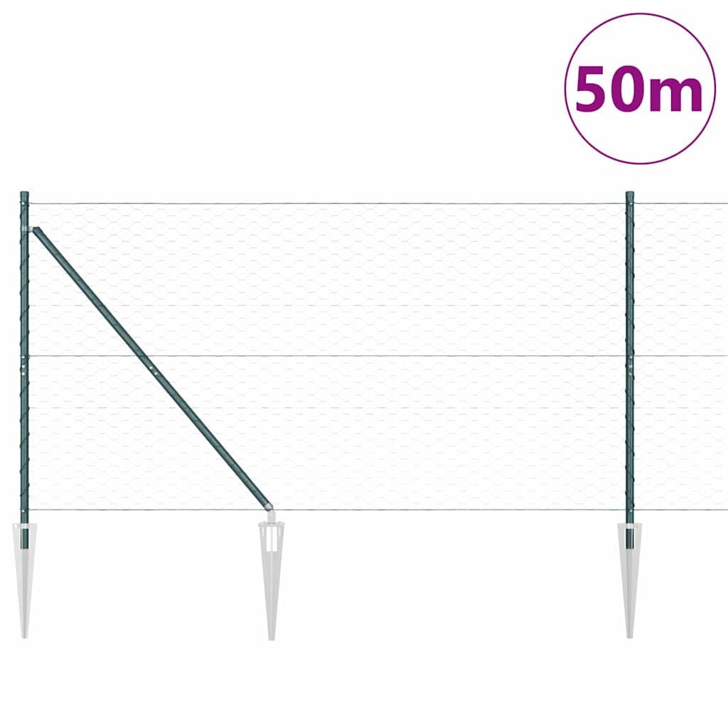 Welded Wire Fence with Spikes 50 x 1.4 m (W x H)