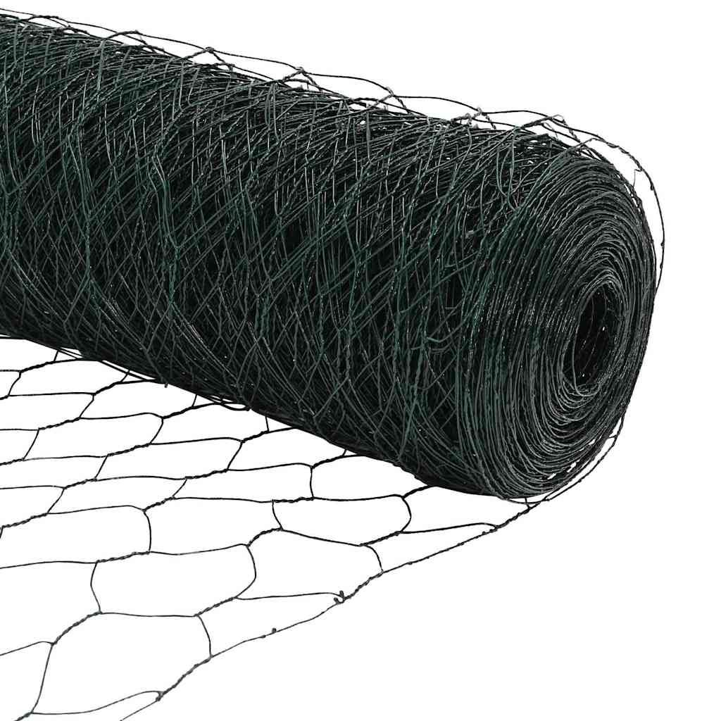 Fence Post Green 100 x 1 m (50 mm mesh) Steel and PVC