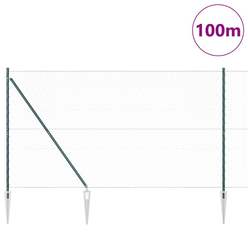 Welded Wire Fence with Spikes 100 x 1.5 m (W x H)