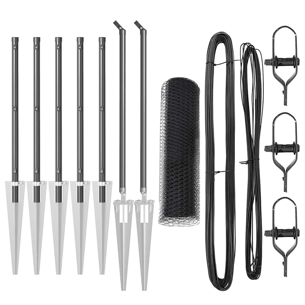 Welded Wire Fence with Spikes 10 x 0.6 m (W x H)