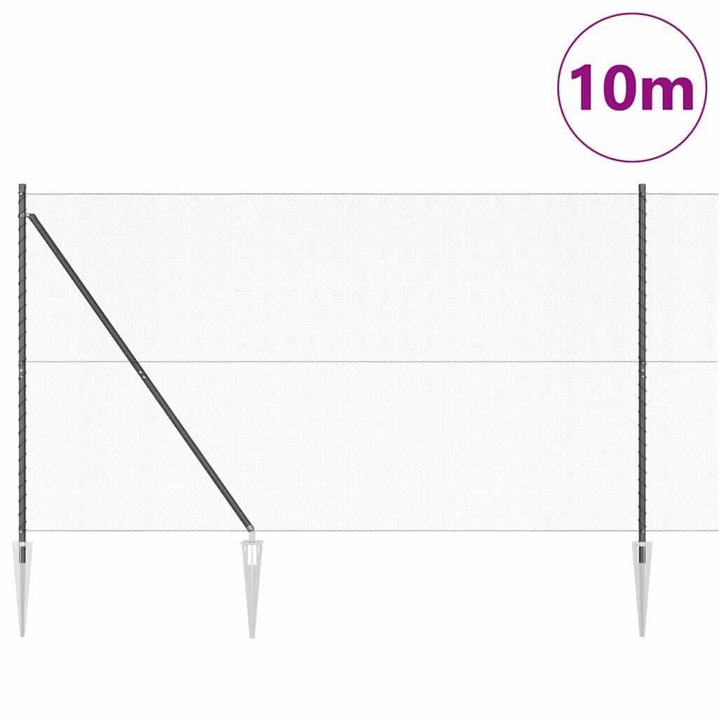 Welded Wire Fence with Spikes 10 x 1.5 m (W x H)