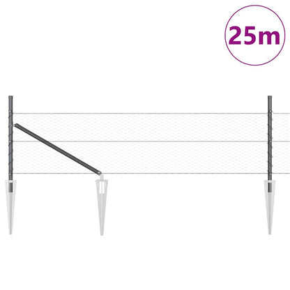 Welded Wire Fence with Spikes 25 x 0.5 m (W x H)